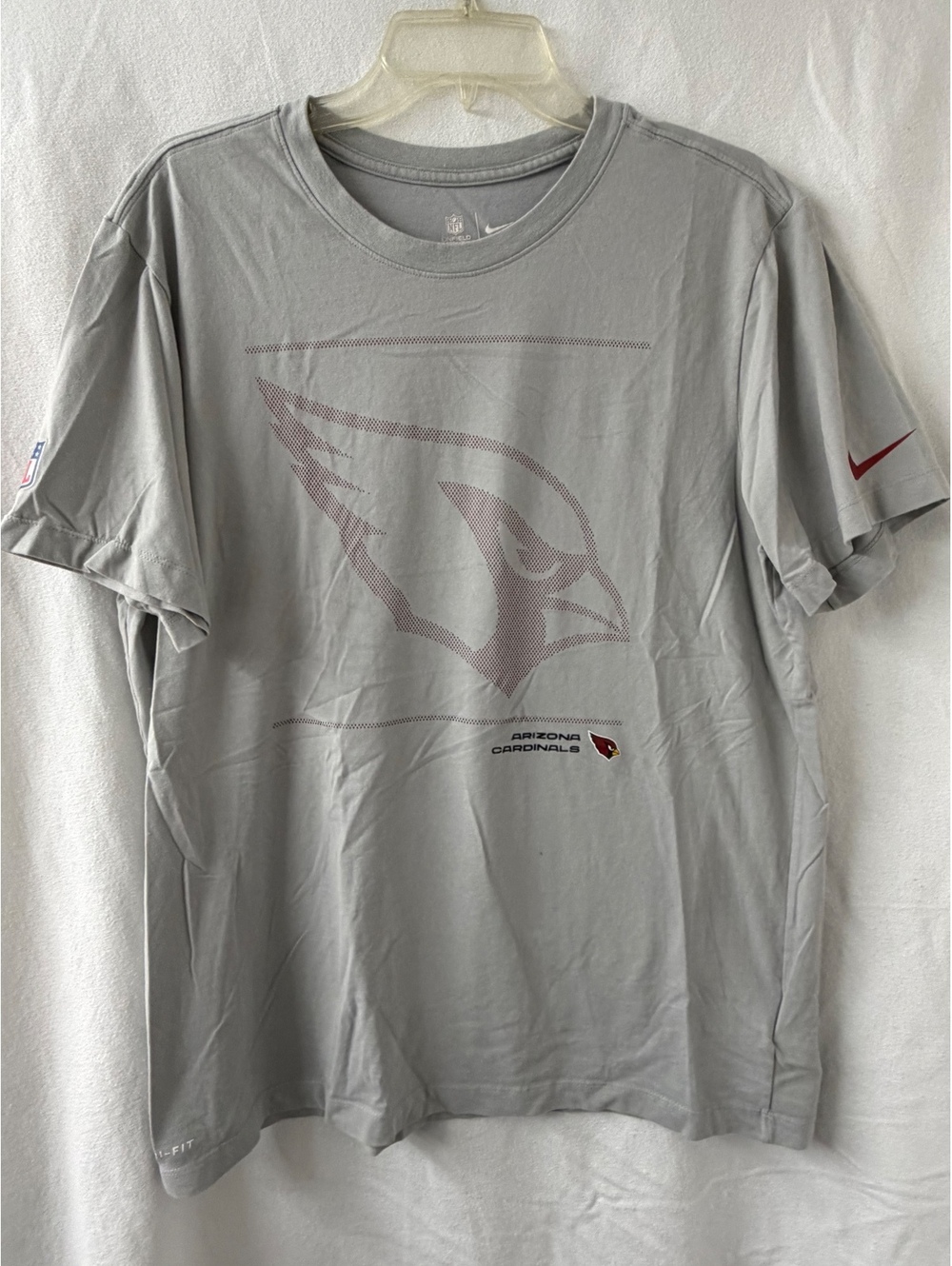 Nike Arizona Cardinals NFL On Field Dri-FIT T-Shirt Gray Men's Large